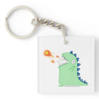 Flamey the Dragon Acrylic Keychain