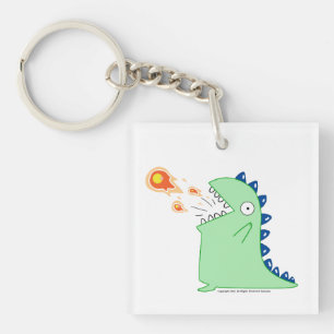 Flamey the Dragon Acrylic Keychain