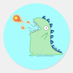 Flamey the Dragon Stickers