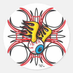 Flamin' Eye Sticker