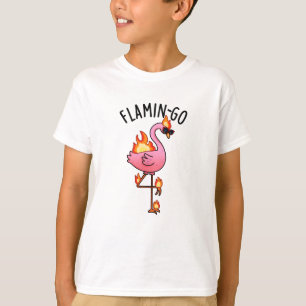 Flamin-go Funny Flamingo Pun  T-Shirt