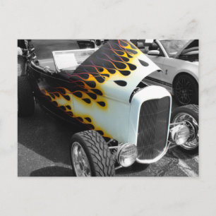 Flamin' Hot Rod Postcard