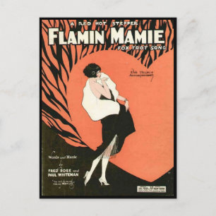 Flamin Mamie Flapper Postcard
