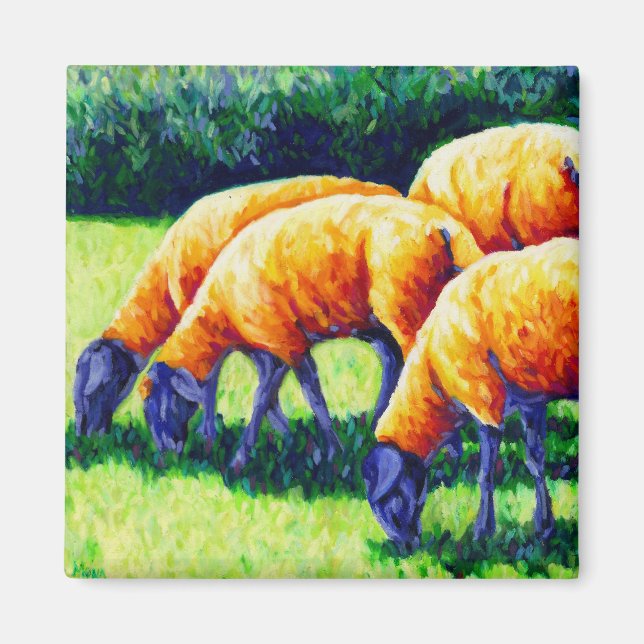 Flamin' Sheep - Sheep Magnet (Front)