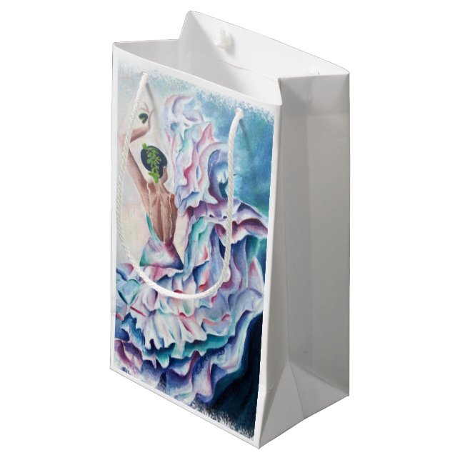 FLAMINCO DANCER SMALL GIFT BAG (Front Angled)