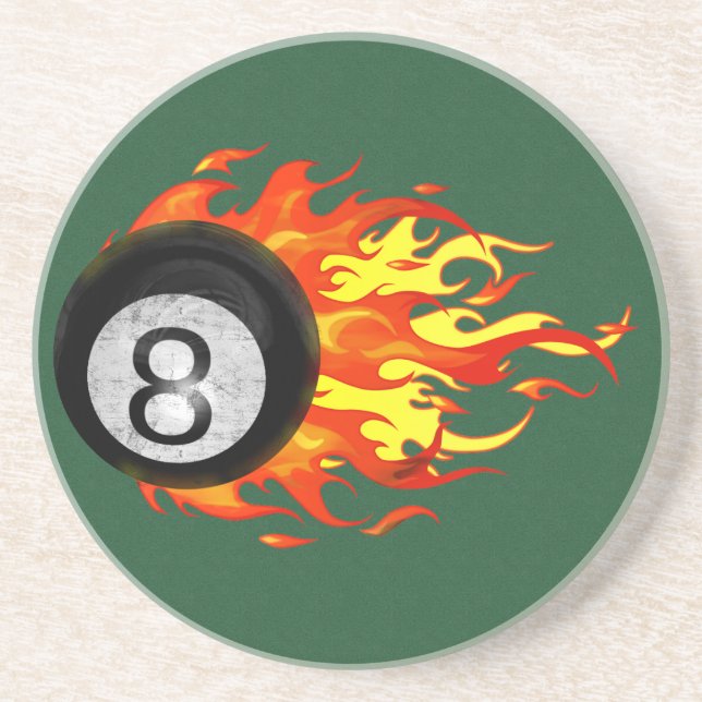 Flaming 8 Ball Coaster (Front)