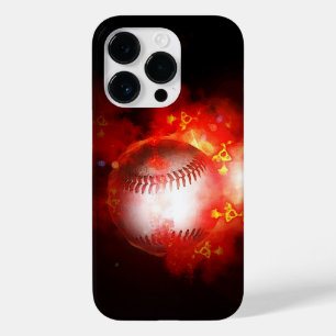 Flaming Baseball Case-Mate iPhone 14 Pro Case
