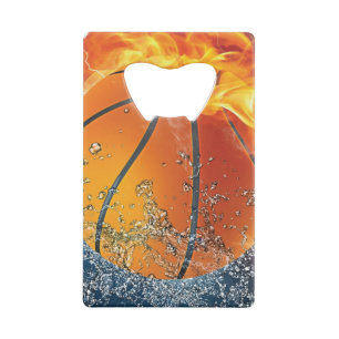 Flaming basketball throw pillow