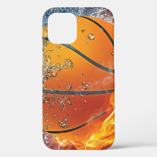 Flaming basketball throw pillow iPhone 12 pro case
