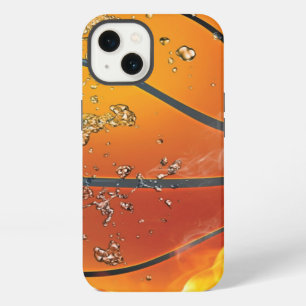 Flaming basketball throw pillow iPhone 13 case