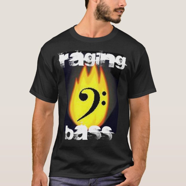 Flaming Bass Clef Shirt (Front)