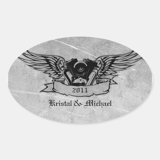 Flaming Biker Envelope Seals (Front)