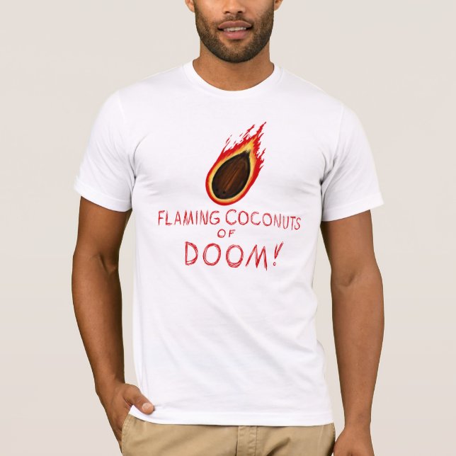 Flaming Coconuts T-Shirt (Front)