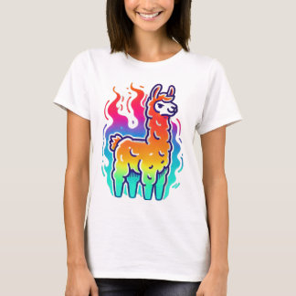 Flaming Cool: The Rebel Llama T-Shirt