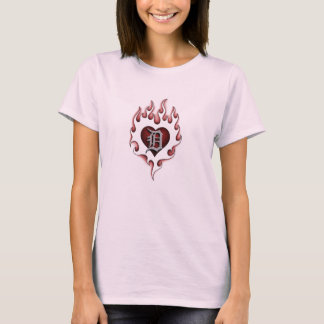 Flaming D (Baby Doll tshirt) T-Shirt