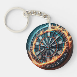 Flaming Dart Arena Ignite the passion of the Darts Key Ring