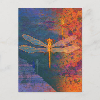 Flaming Dragonfly Postcard