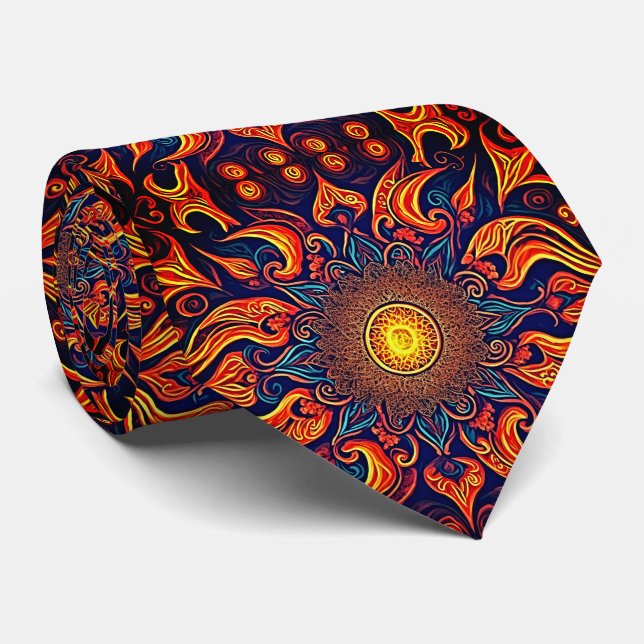 Flaming Eye Tie (Rolled)