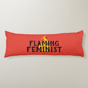 Flaming Feminist RBG Feminism Flames 20 Body Cushion