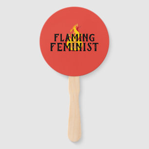 Flaming Feminist RBG Feminism Flames 20 Hand Fan