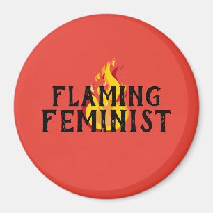 Flaming Feminist RBG Feminism Flames 20 Magnet
