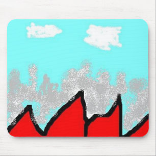 Flaming Fire Mouse Mat