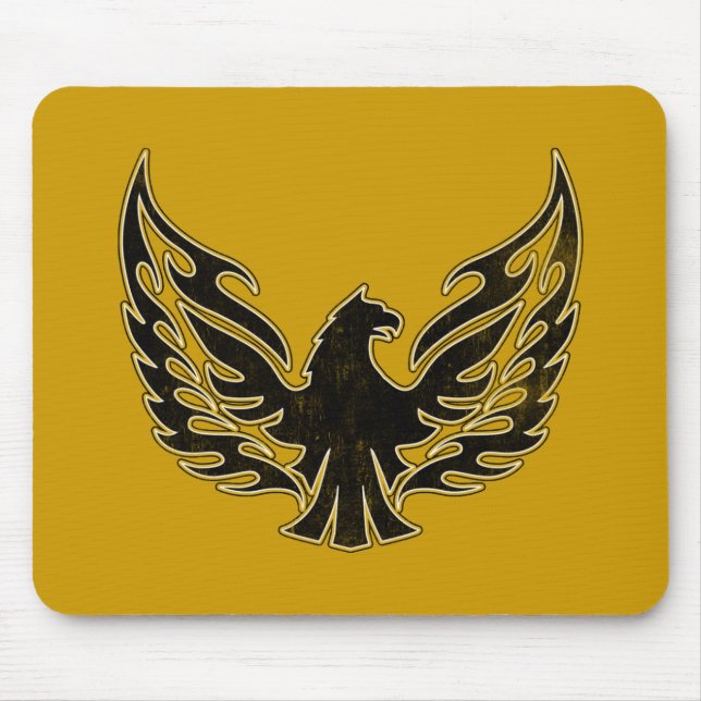 Flaming Firebird Mouse Mat (Front)