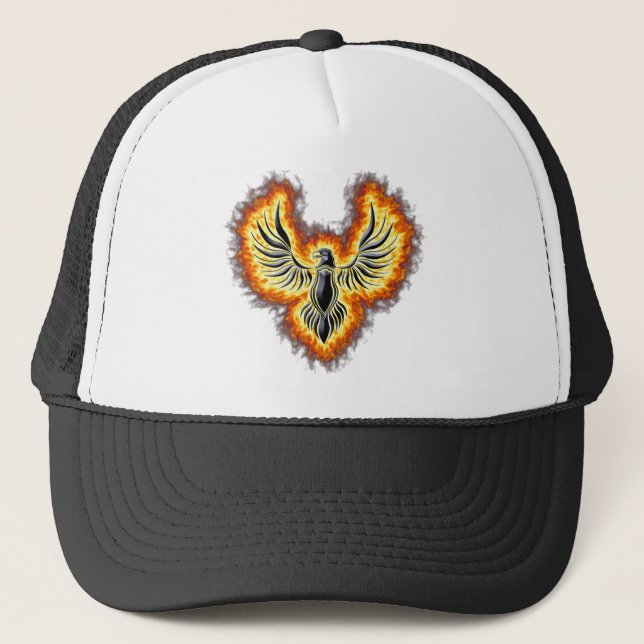 flaming firebird trucker hat (Front)