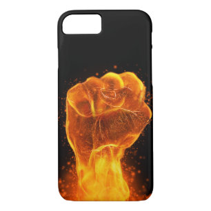 Flaming Fist iPhone 8/7 Case