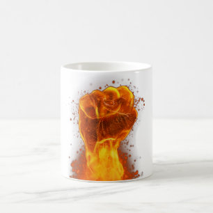 Flaming Fist Coffee Mug