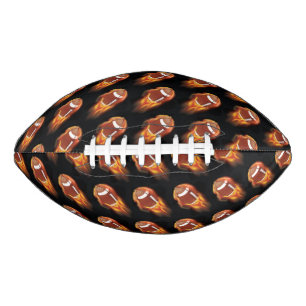 Flaming Football/Black American Football