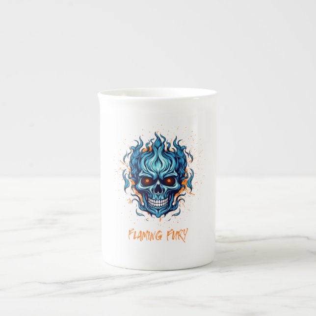 Flaming Fury Bone China Mug (Front)