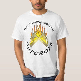 Flaming Golden Outcrops w/ Back T-Shirt