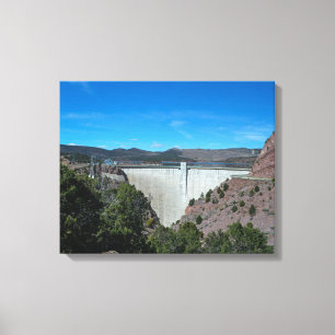 Flaming Gorge Dam Canvas Print