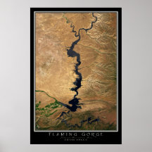 Flaming Gorge National Recreation Area Satellite