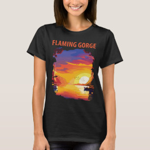 Flaming Gorge Sunset Orange Travel T-Shirt