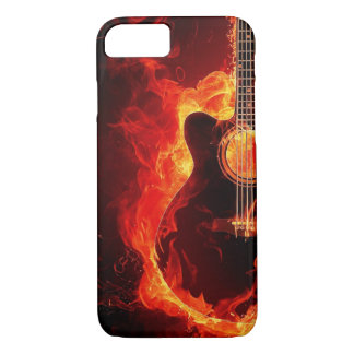 Flaming guitar iPhone 8/7 case