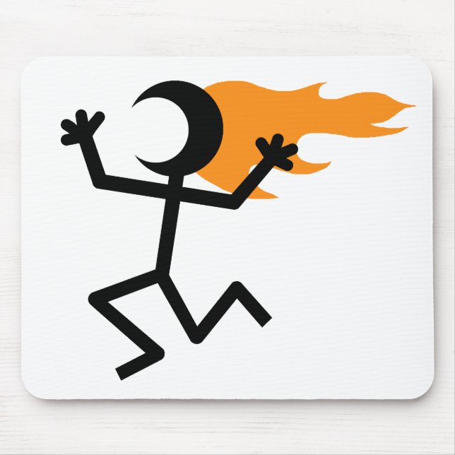 Flaming Head Mouse Mat (Front)