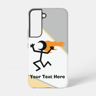 Flaming Head Stickman Samsung Galaxy Case