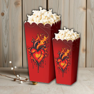 Flaming heart.  favour box
