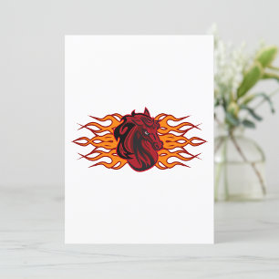 Flaming Horse Invitation