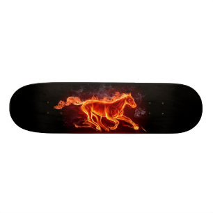 FLAMING HORSE SKATEBOARD