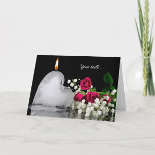 Flaming Ice Heart Holiday Card