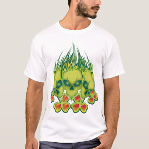 Flaming Irish Skulls T-Shirt