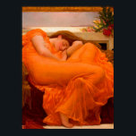Flaming June, 1895 by Lord Frederic Leighton Poster<br><div class="desc">Lord Frederic Leighton - Flaming June,  1895. Frederic Leighton,  1st Baron Leighton,  known as Sir Frederic Leighton between 1878 and 1896,  was a British painter,  draughtsman,  and sculptor. His works depicted historical,  biblical,  and classical subject matter in an academic style</div>