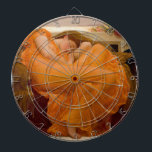 Flaming June (by Frederic Leighton) Dartboard<br><div class="desc">This design features a painting by the British artist Sir Frederic Leighton (1830–1896), who was famous for his works depicting historical, biblical, and classical scenes in an academic style. This painting shows a stunningly beautiful woman wearing a diaphanous red dress as she is curled up asleep. Some art historians have...</div>