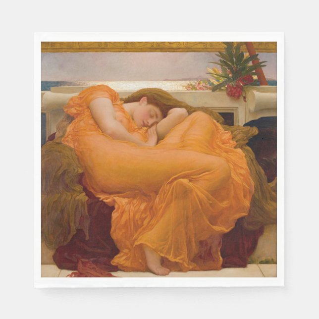 Flaming June (by Frederic Leighton) Napkin (Front)