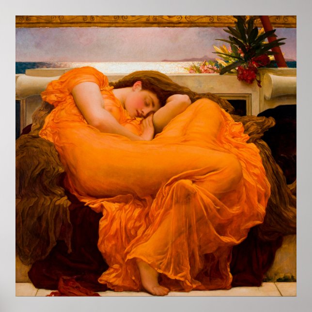 Flaming June by Frederic Leighton Poster (Front)