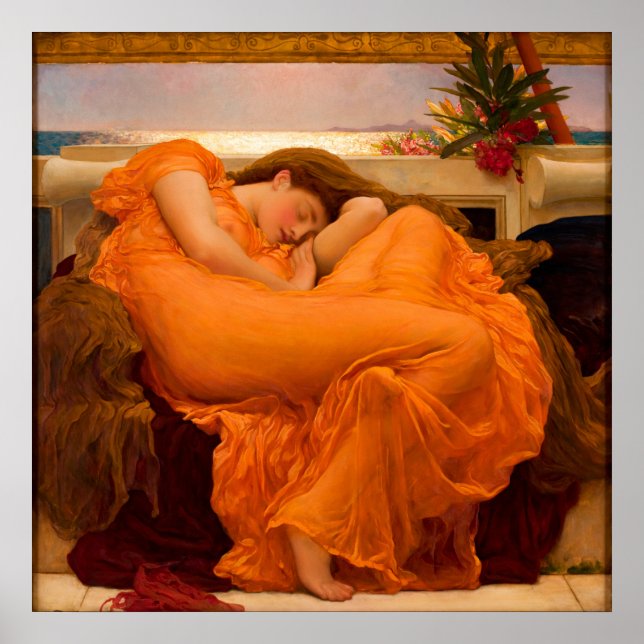Flaming June by Frederic Leighton Poster (Front)
