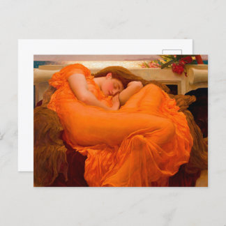 Flaming June by Lord Frederic Leighton Invitation Postcard